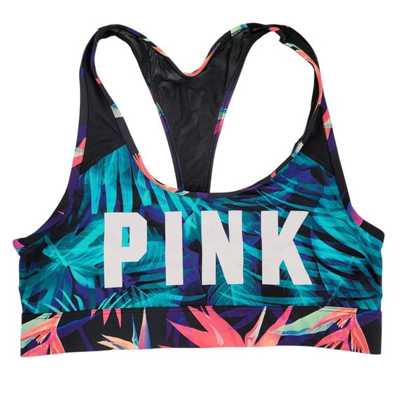 VS PINK Ultimate Unlined Racerback Sports Bra Size Large 2 Piece Bundle NWOT - Picture 7 of 11